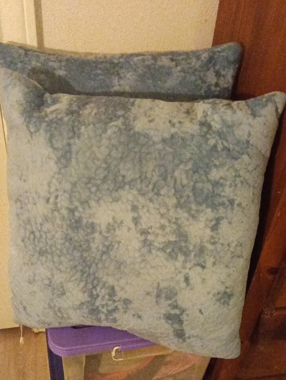 Plush Light Blue Decorative Throw Pillow - Home Accents